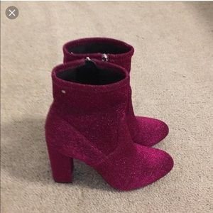 Sam Edelman hot pink sock boots